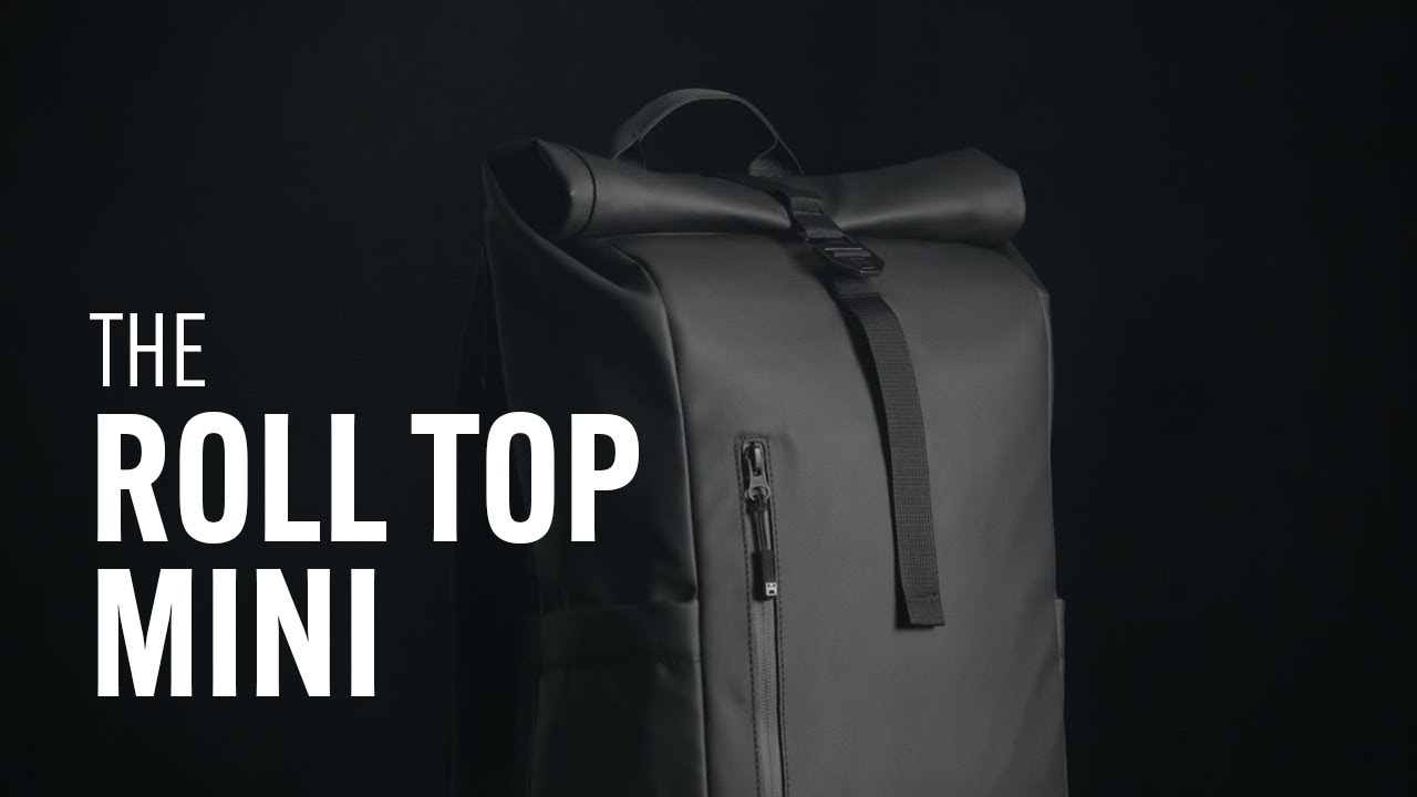 Discover The Roll Top Mini | Black Backpack | Stubble & Co Product Demo Video