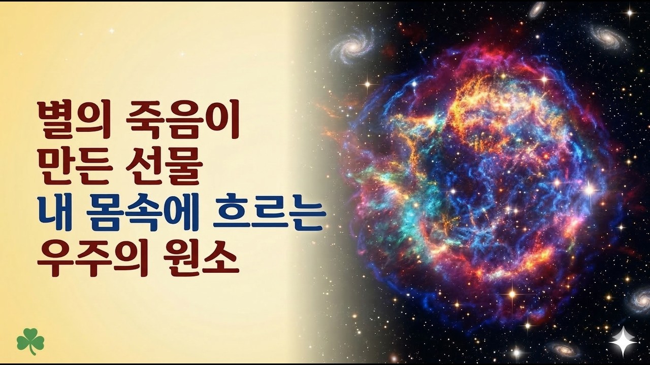 우주의 거대한 연금술: 별의 심장이 멈추고 당신의 심장이 뛰기 시작했다