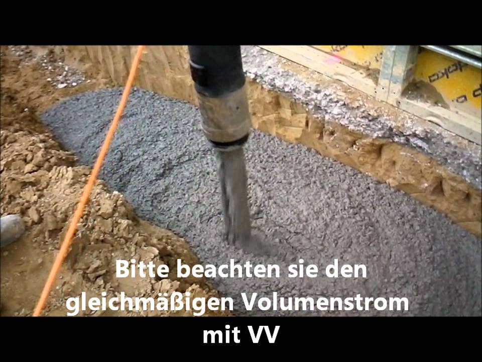 Einsatz des Mooser Betonvorentlüfters - Vorverdichters     www.mooser.info