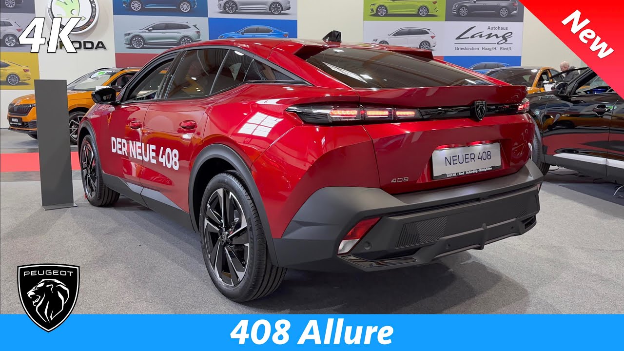 Peugeot 408 Allure Pack 2023 ПОЛНЫЙ обзор в 4K (Экстерьер - Интерьер), 1.2 PureTech 130 л.с., 8-EAT