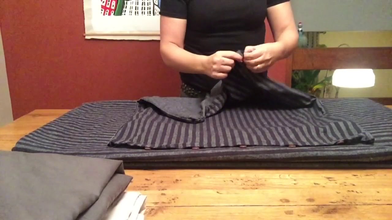 Astuce pour plier ses draps de lit