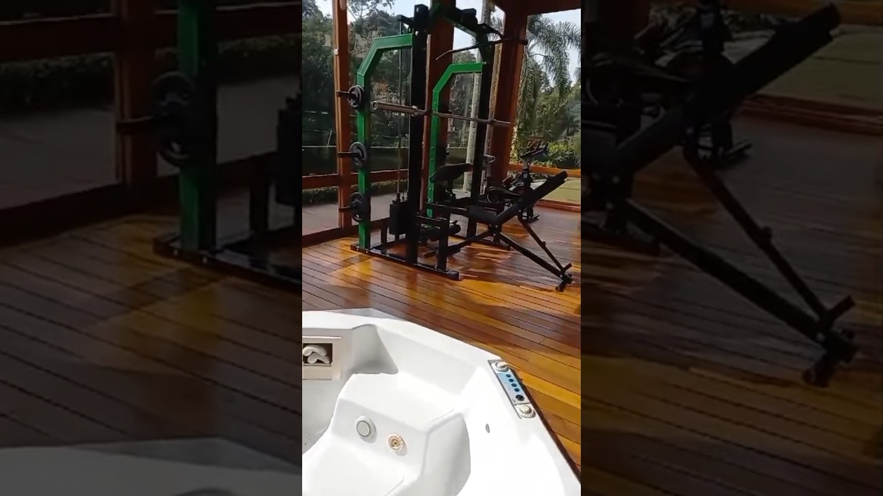 Academia em casa #casadeadoracion #casaluxuosa #academiaemcasa #academia #personaltraining