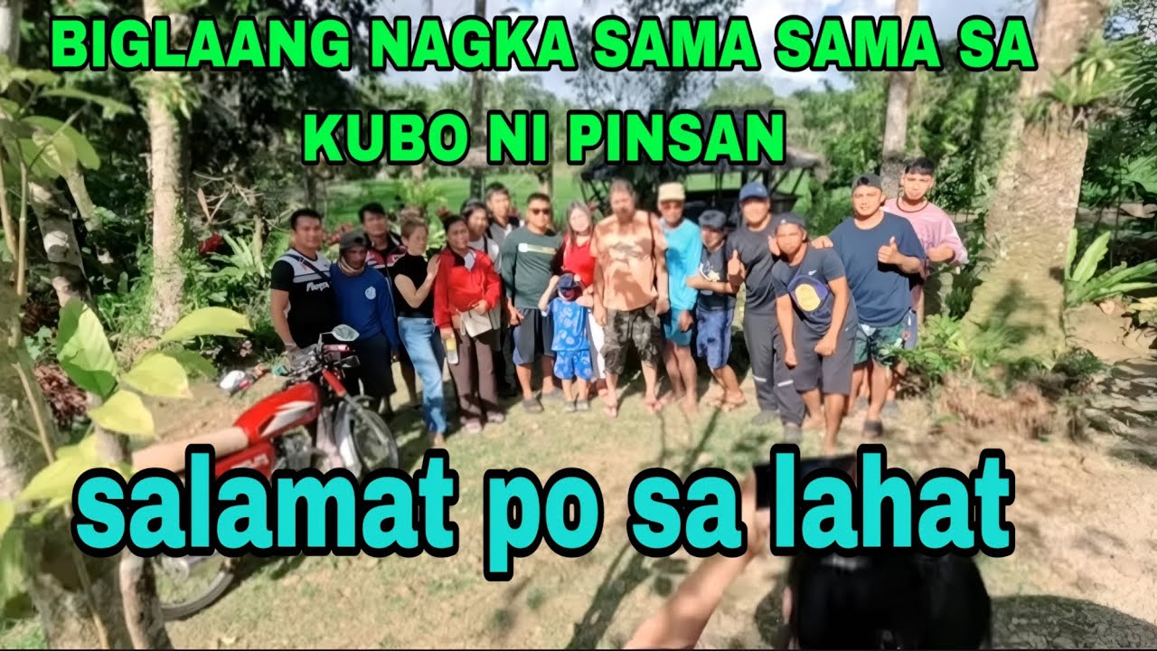 Biglaang nagkasama Sama sa kubo ni pinsan