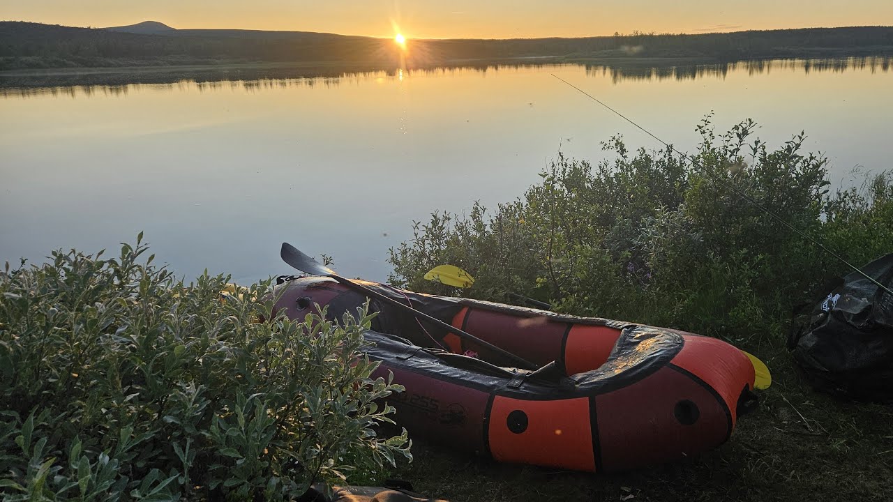 Packraft kalastusvaellus Poroenolle 2025