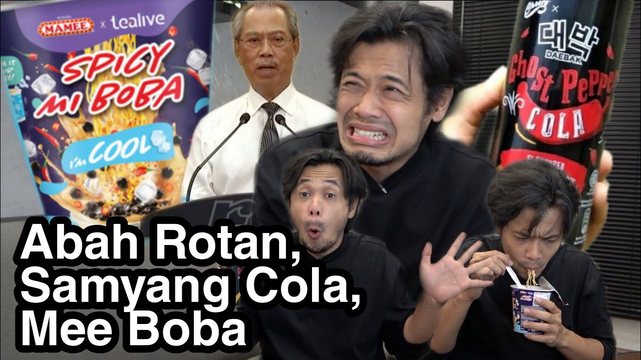 Abah Nak Rotan Dalam Perutusan Khas, Mamee Spicy Mi Boba & Samyang Cola | Edisi MukBebel Mukbang