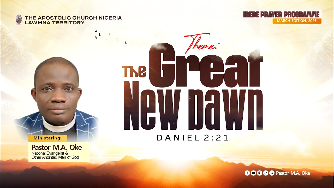 IREDE PRAYER PROGRAMME  || MARCH EDITION, 2026 || March 06, 2026.