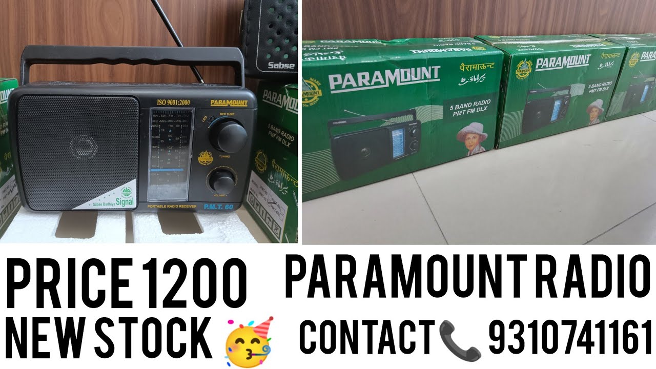 PRICE 1200 (9310741161) PARAMOUNT RADIO 5 band and 3 battery