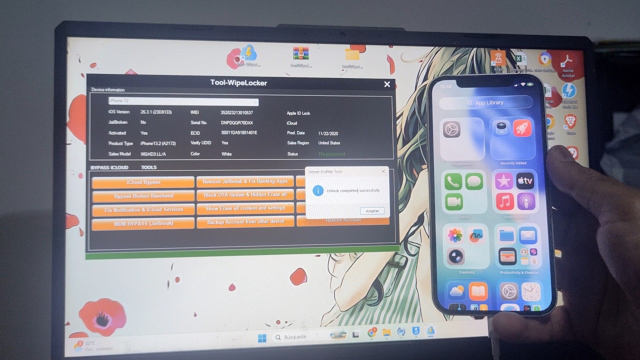 iCloud Activation Lock Bypass 2026 iOS 26.3.1 - 26.4🚀 iPhone 12 iOS 26 iCloud Bypass Unlock Tool
