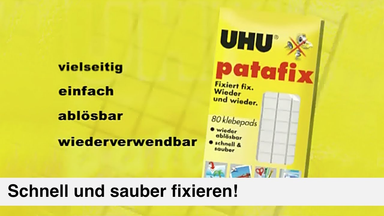 Patafix – Die wieder ablösbare Klebeknete von UHU