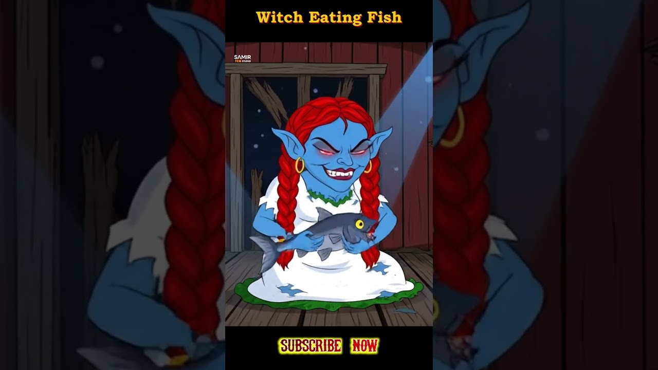 Witch Eating Fish😈😱 | Ghost Cartoon | Horror Stories Animated | Scary Stories Animated