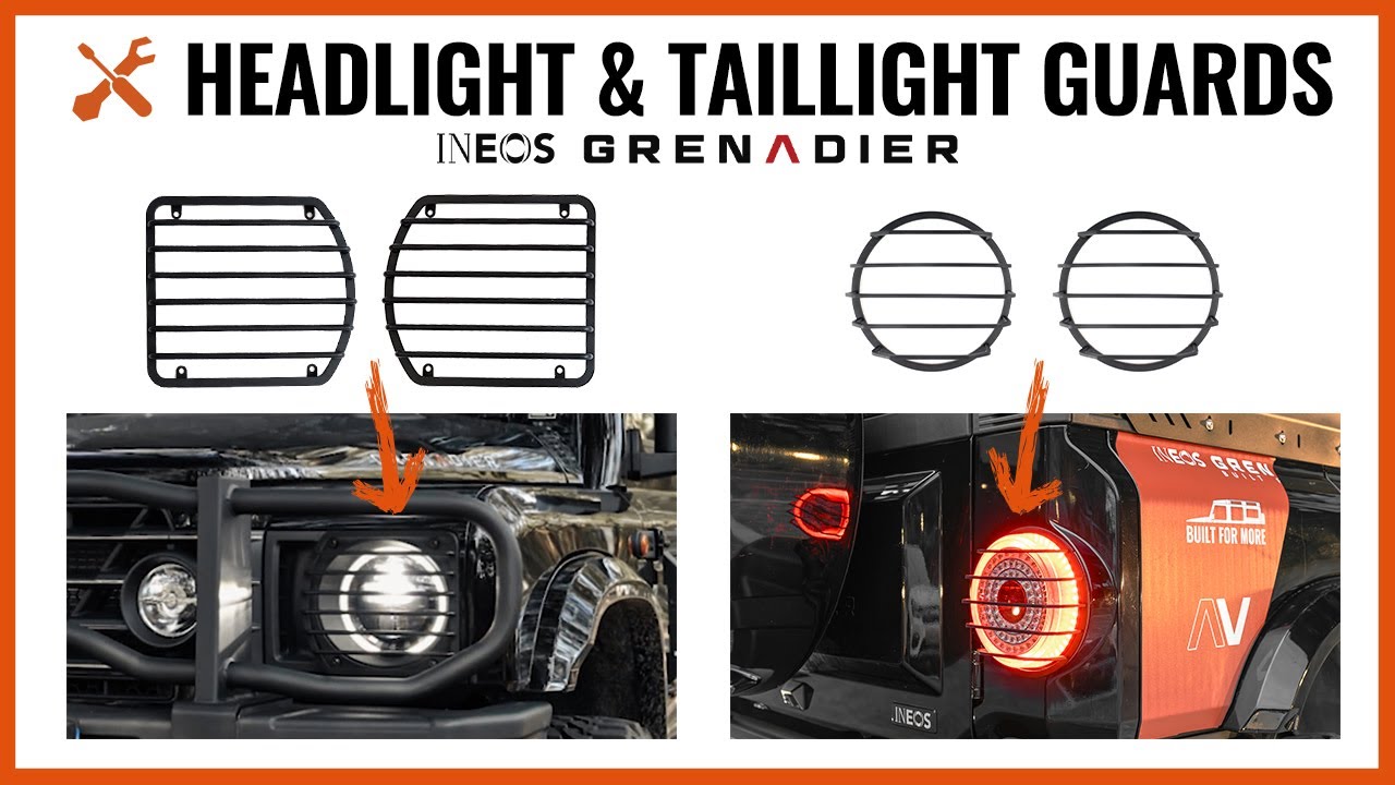 FITMENT GUIDE | STREK Ineos Grenadier Car Front Headlight Cover & Tail Lamp Protect Cover 2026