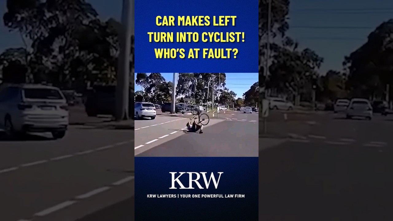 Car hits a cyclist! Who's at fault here? 😳