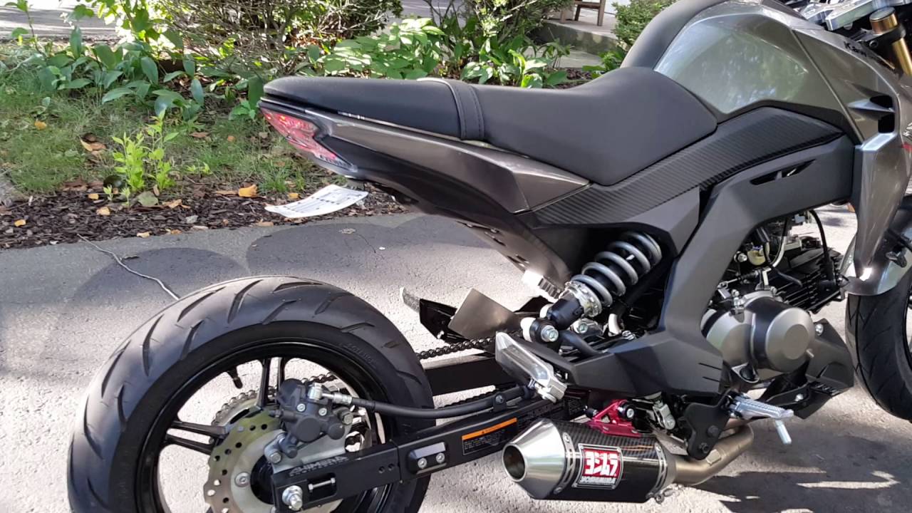 2017 Kawasaki Z-125 Pro lowered and stretched