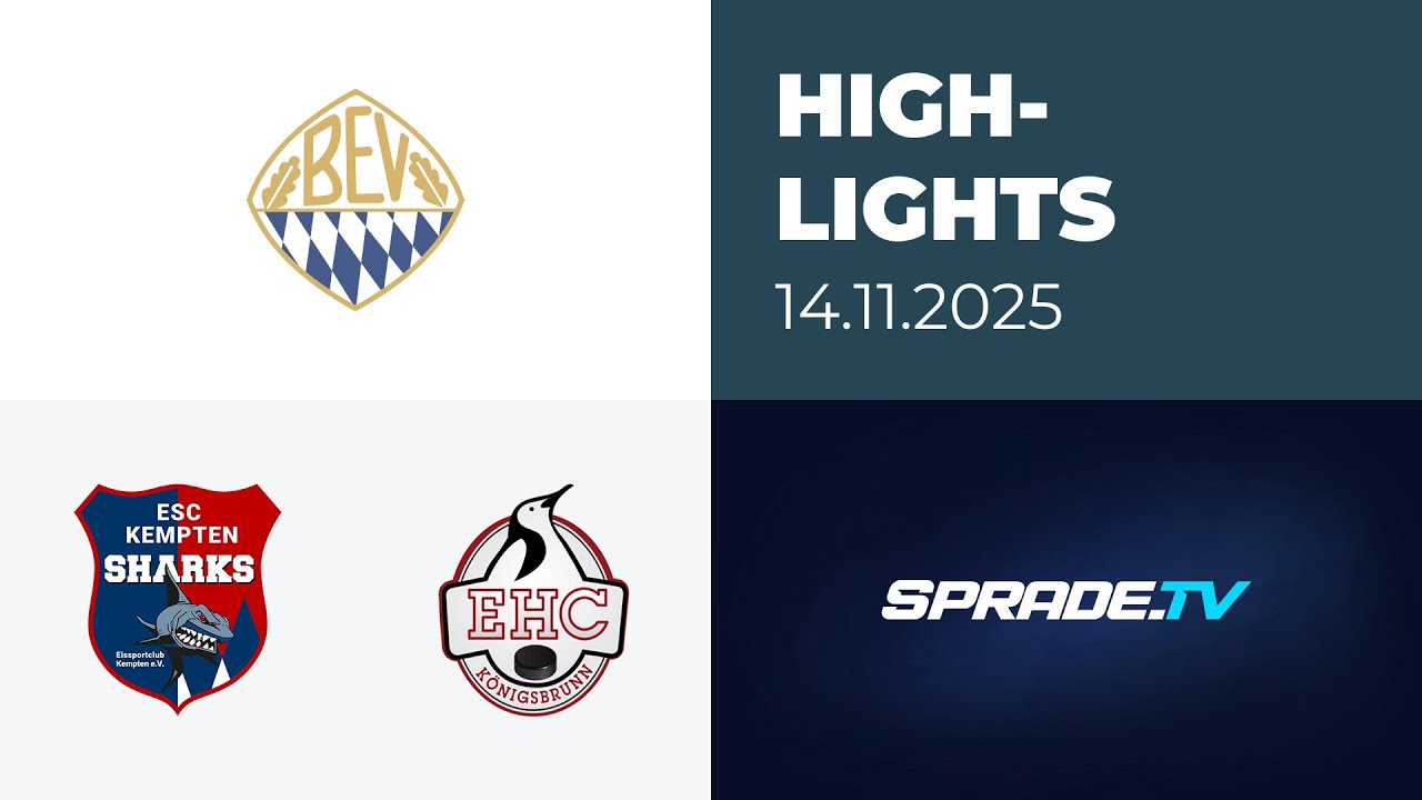 14.11.2025 - Highlights - ESC Kempten vs. EHC Königsbrunn