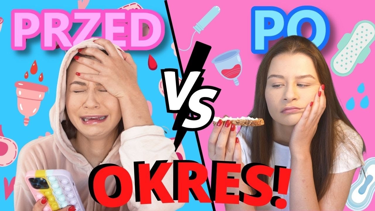 Dziewczyna dzień PRZED vs dzień PO okresie! *szokująca zmiana*