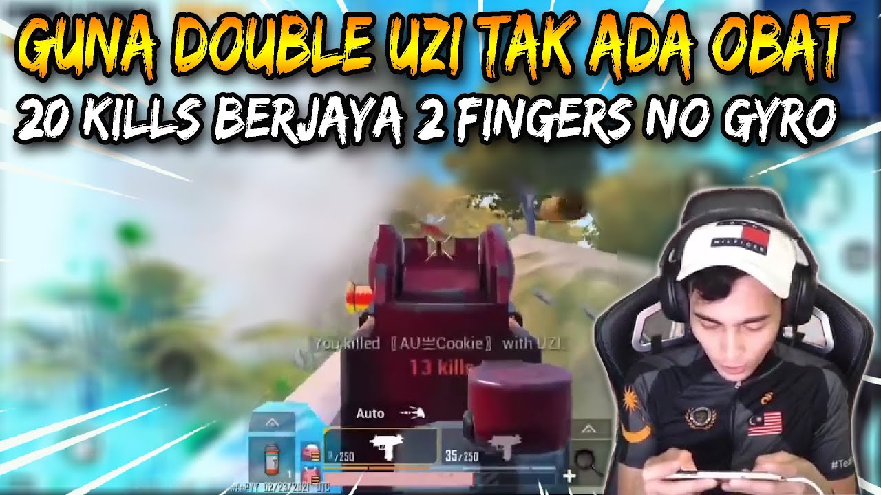 20 Kills Guna Double Uzi Tak Ada Obat Berjaya Bantai Sanhok | 2 Fingers No Gyro | Arifbakhtiar PUBG