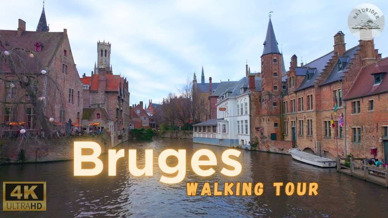 Bruges (Brugge), Belgium Walking Tour | 4K City Ambience | December 2023