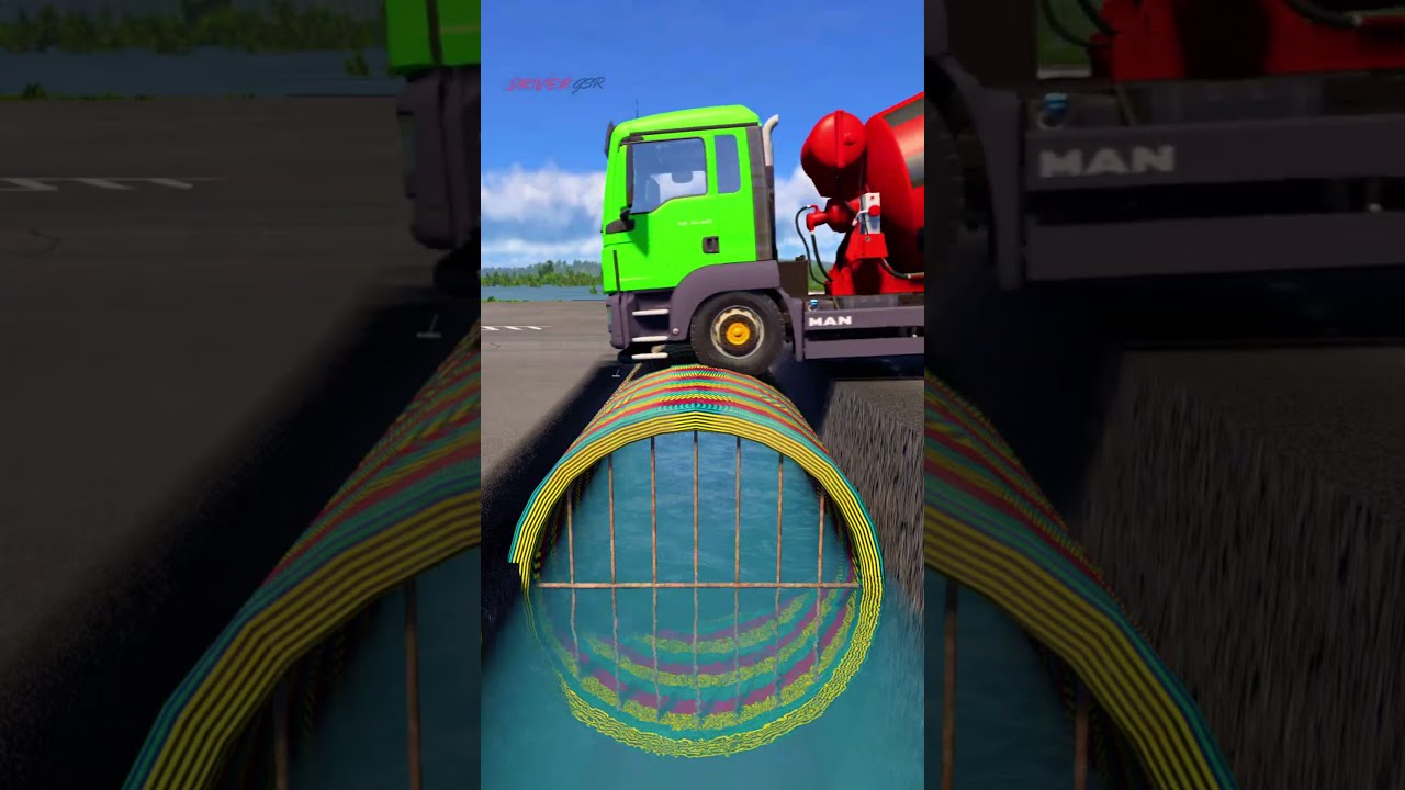 Truck vs Speedbumps | BeamNG Drive   #beamngdrive   #truck #speedbump #crash