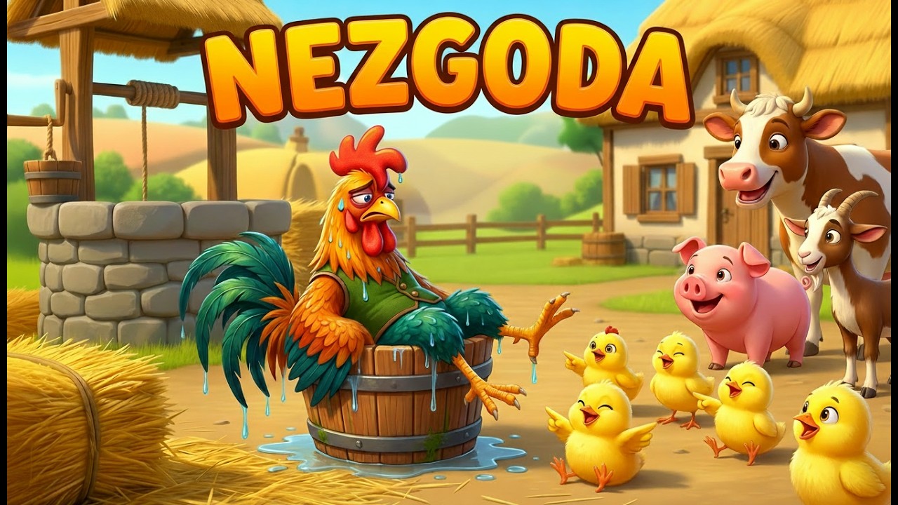 Nezgoda 🐓😅 | Kukuriku-kokoda! Tata Petao upao u bunar 💦 | Dragan Laković I Najlep&scaron;e dečje pesme