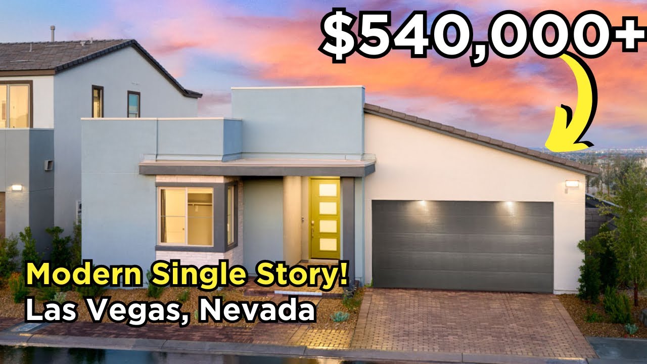 Современные одноэтажные новостройки в Лас-Вегасе на продажу