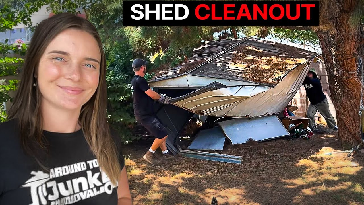 Building a trash business AS A COUPLE - dumpsters, shed removal, more of the work shown