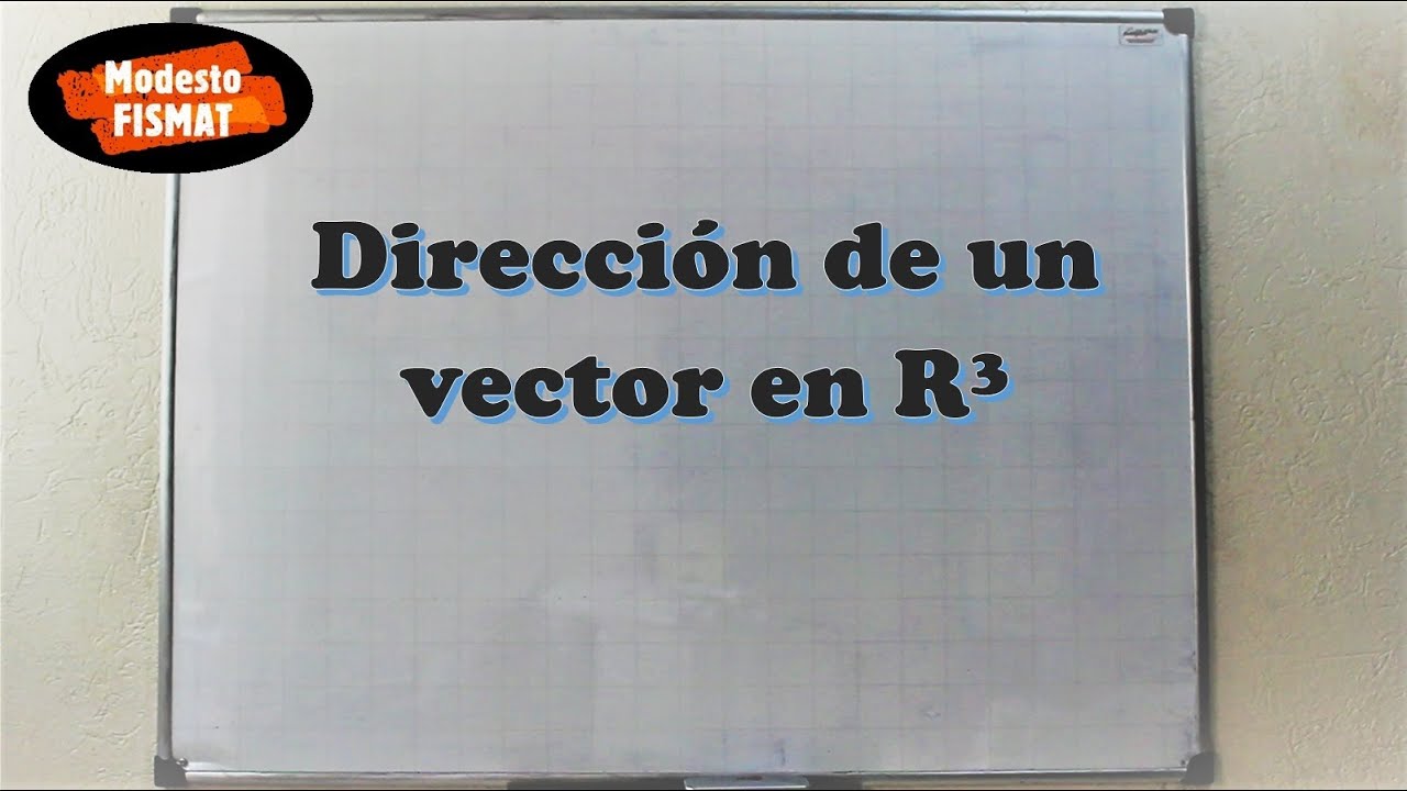 Dirección de un vector en 3-dimensiones