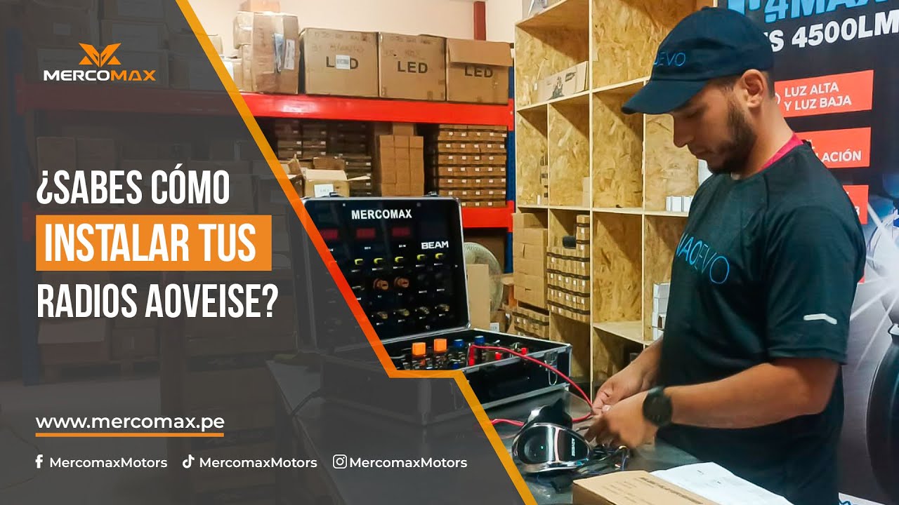 ¿Cómo instalar las Radios Aoveise? 🏍️💡