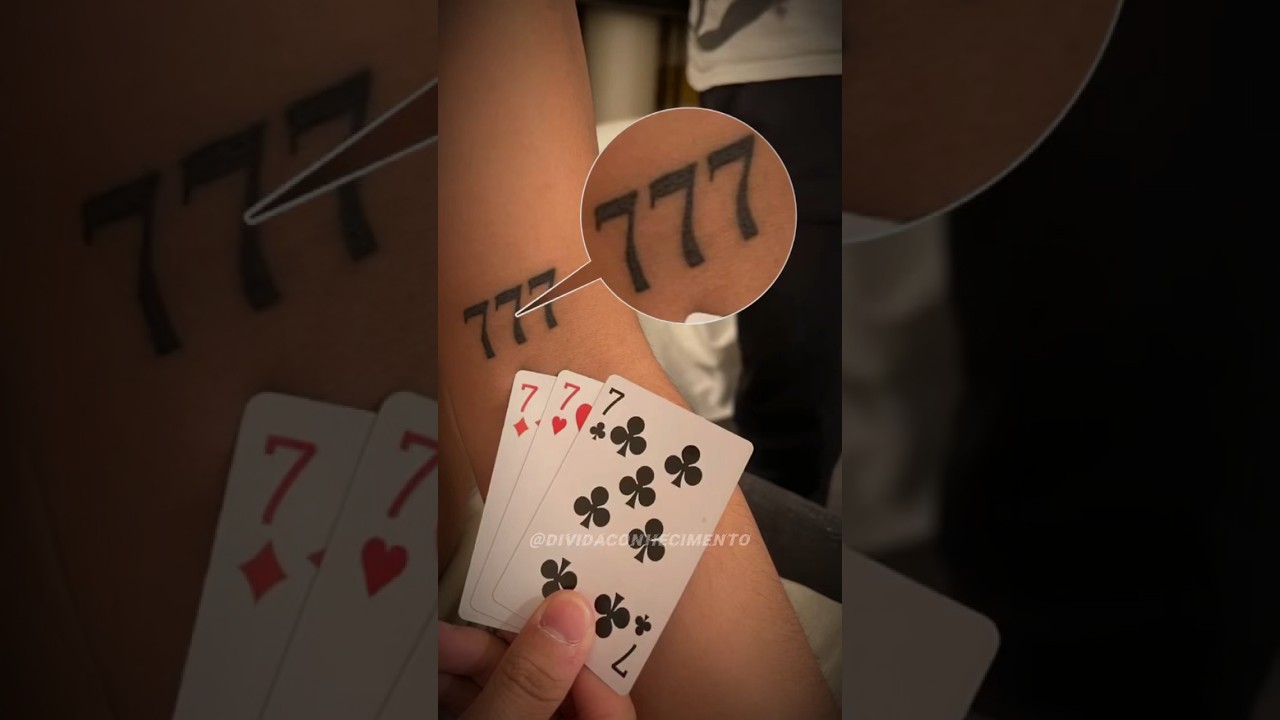 Sabe o que significa os n&uacute;meros 777? #tatuagem #numerologia #777 #reflex&atilde;o #curiosidades
