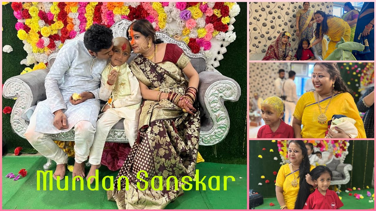 Mundan Sanskar of Kiyansh and Vishnupad Darshan.. #mundan #vishnupadtemple