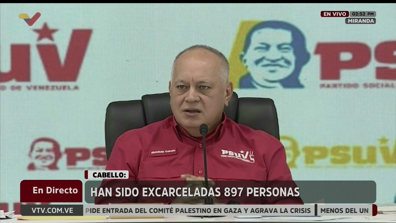 Diosdado Cabello, rueda de prensa del PSUV, 9 de febrero de 2026
