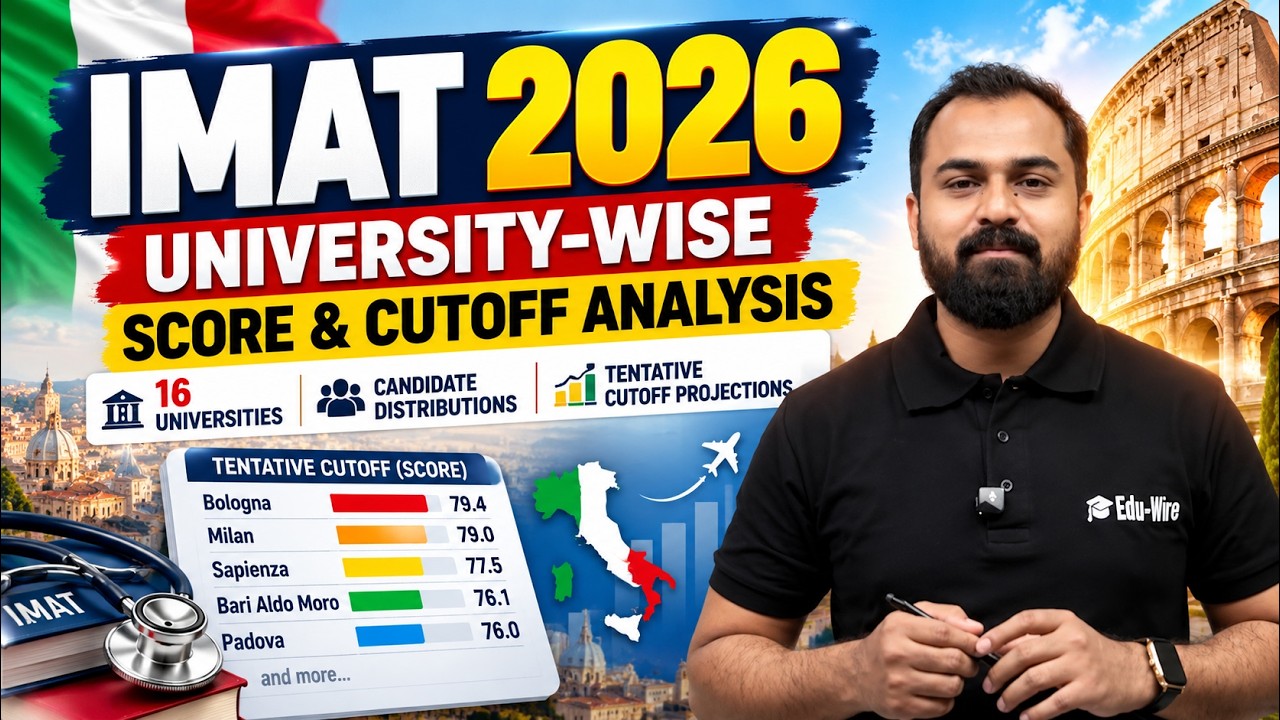 IMAT 2026 Cutoff Analysis 🇮🇹 | University-Wise Cutoffs & Seat Comparison #imat #result #imatresult