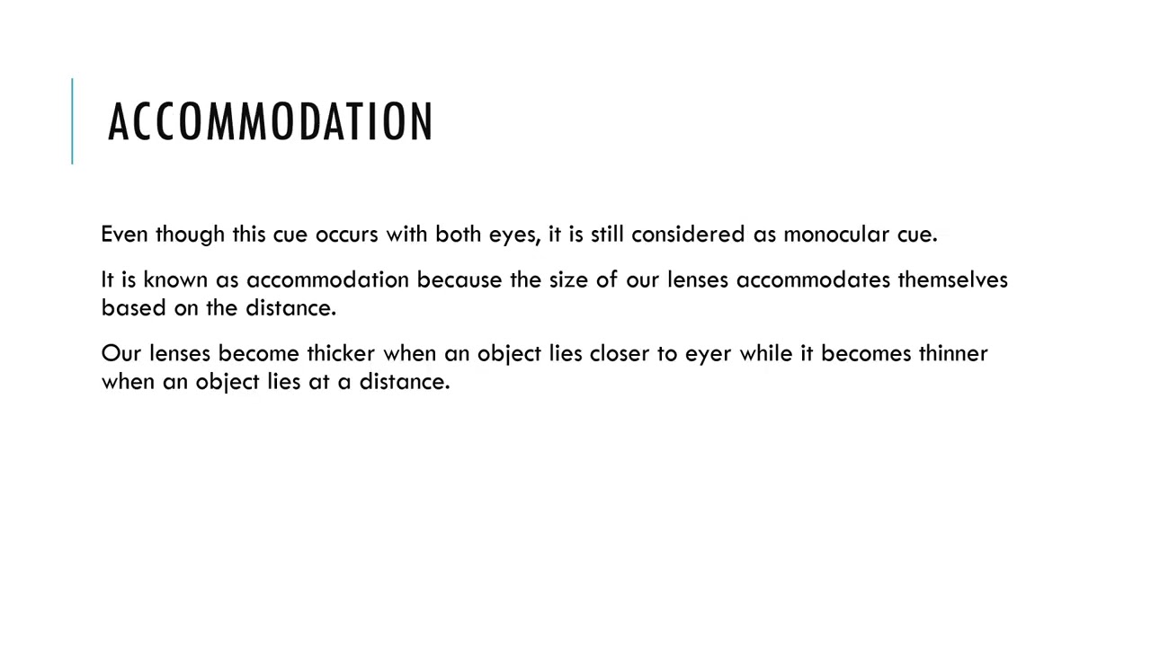 Perception of Depth and Distance