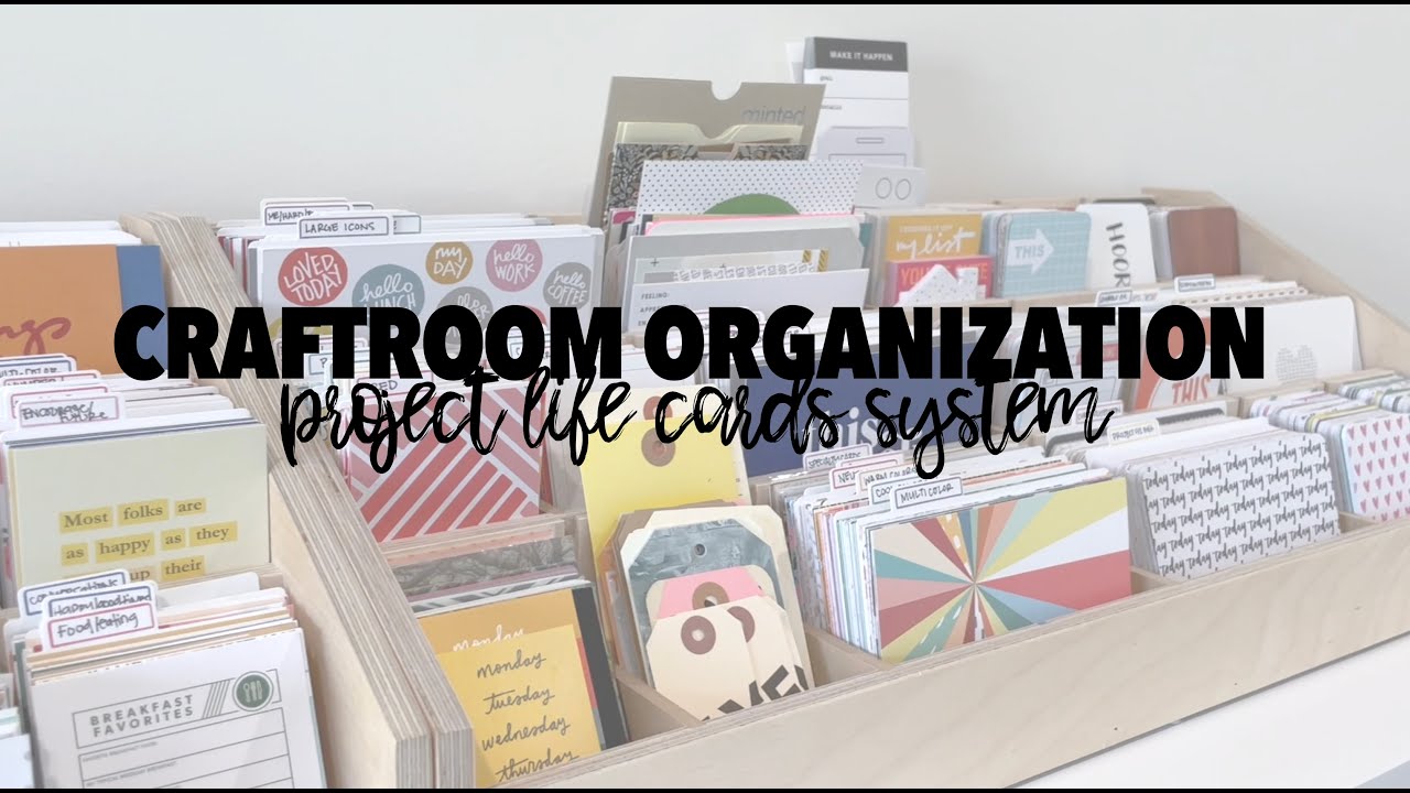 Project Life Card Organization Storage System