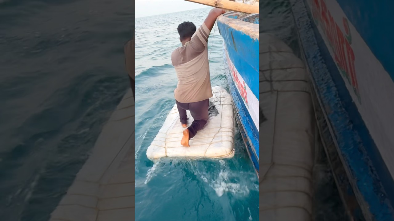 Wow‼️ Catching Squid Using Thermocol Fishing Technique