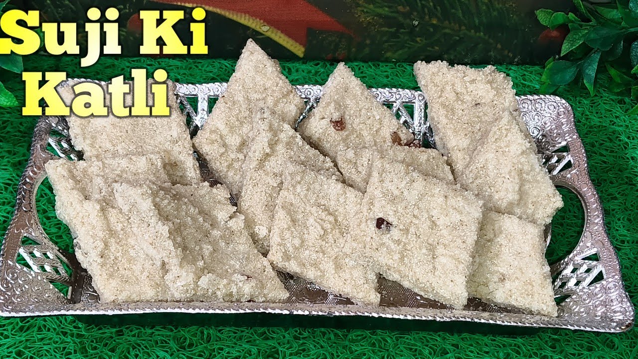 New Mobile Se Shoot Kiya Shab-e-barat🌙Special Suji Ki Katli l Suji Ki Kurkuri Barfi Recipe l