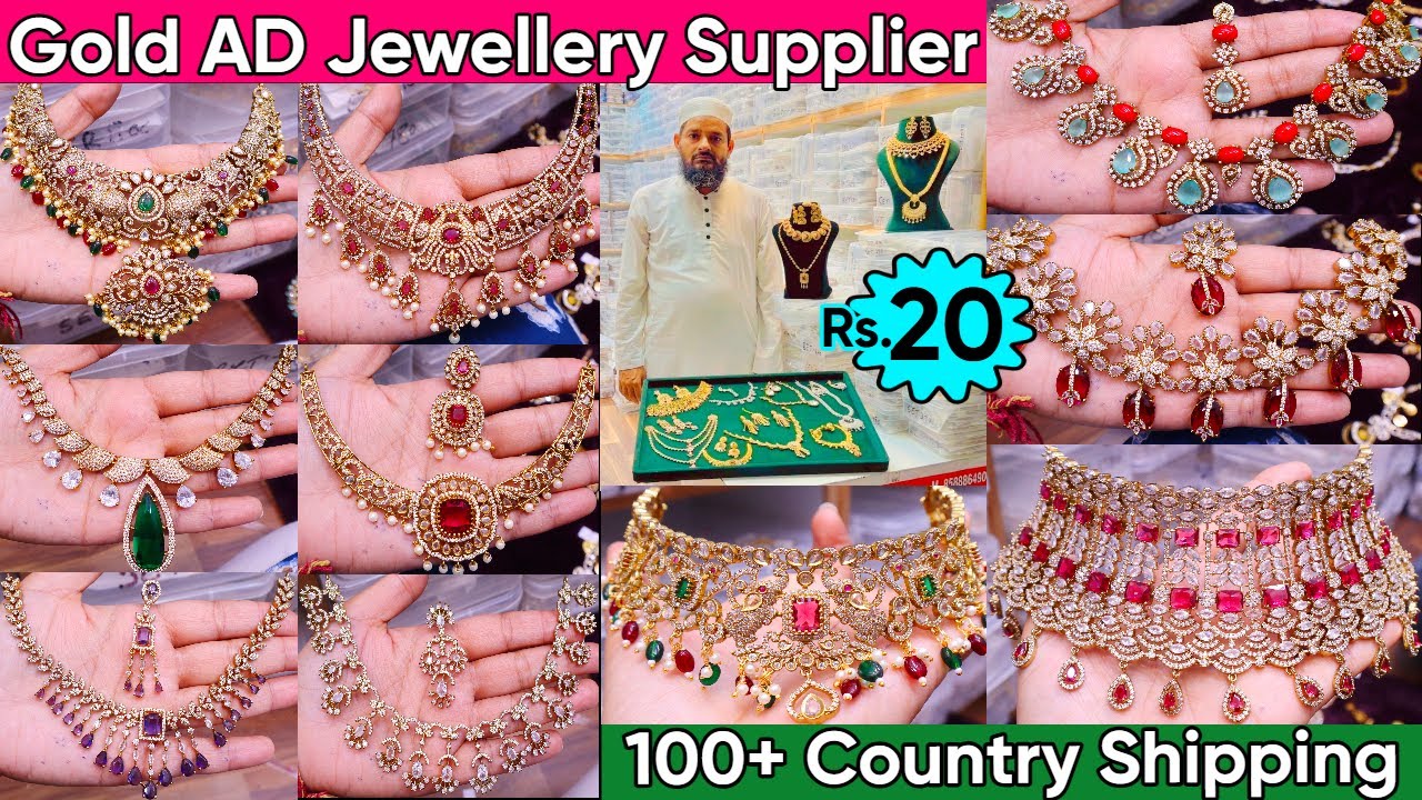 Exclusive Latest Antique Gold AD Jewellery Collection 2025 | Premium Quality Bridal Jewellery Design