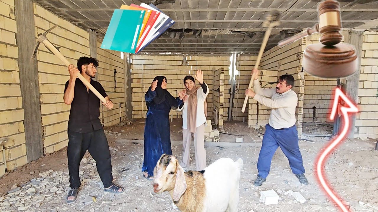 😱 Javad and Baqer's explosive fight over goats; Mahin stood up to Javad!