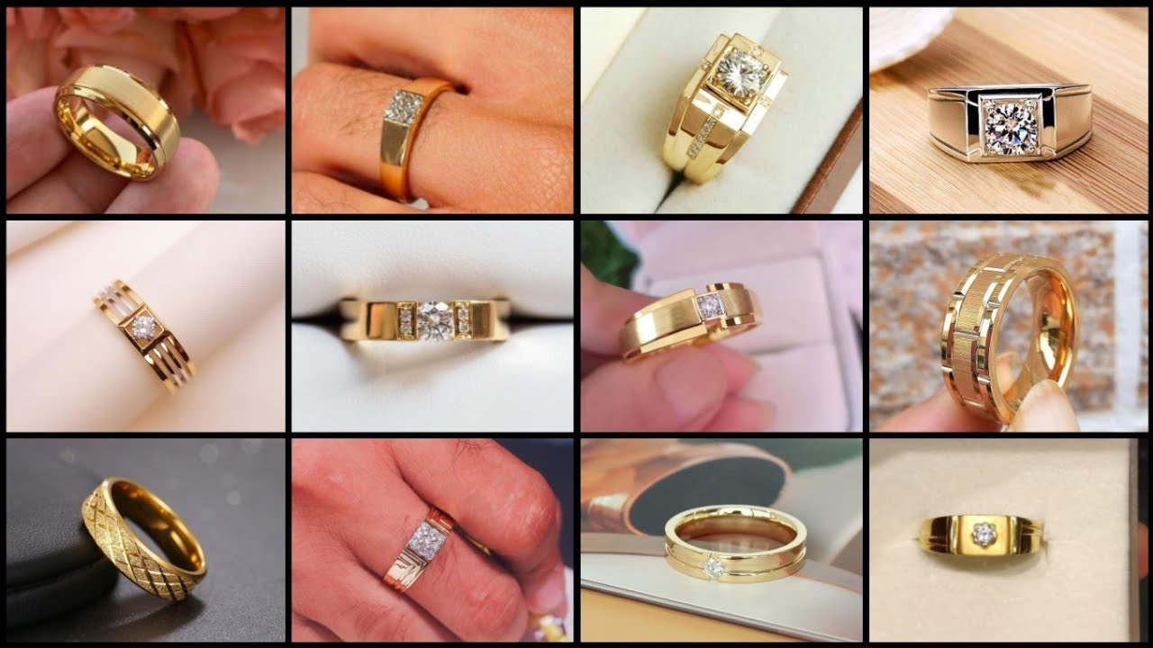 New Model Gold Ring for Men | 22k Gent's Gold Ring Collection | 50+ Groom Gold Rings Design
