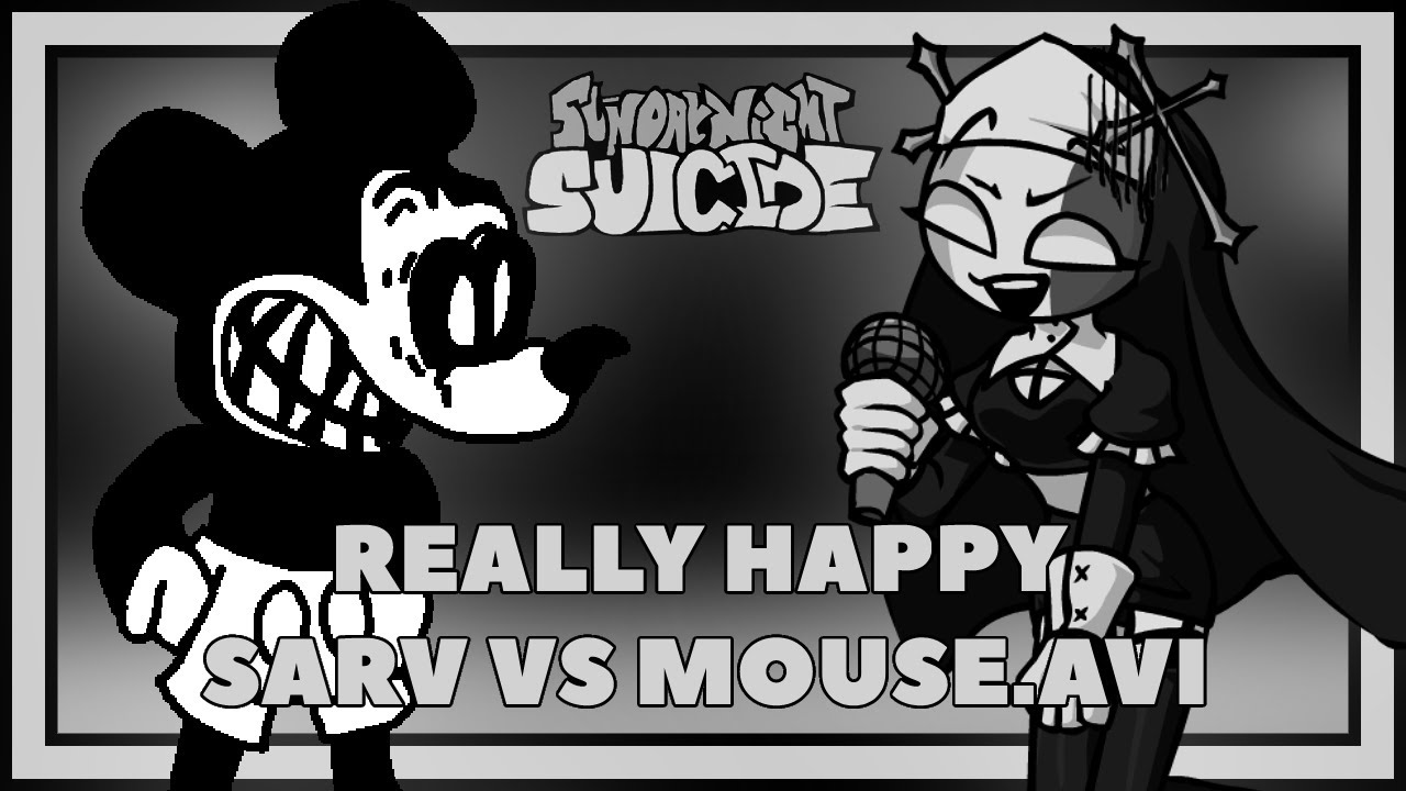 Sarvente VS. Really Happy Mouse.AVI - Mid-Fight Masses X Sunday Night Funkin' (Midnight Funkin')
