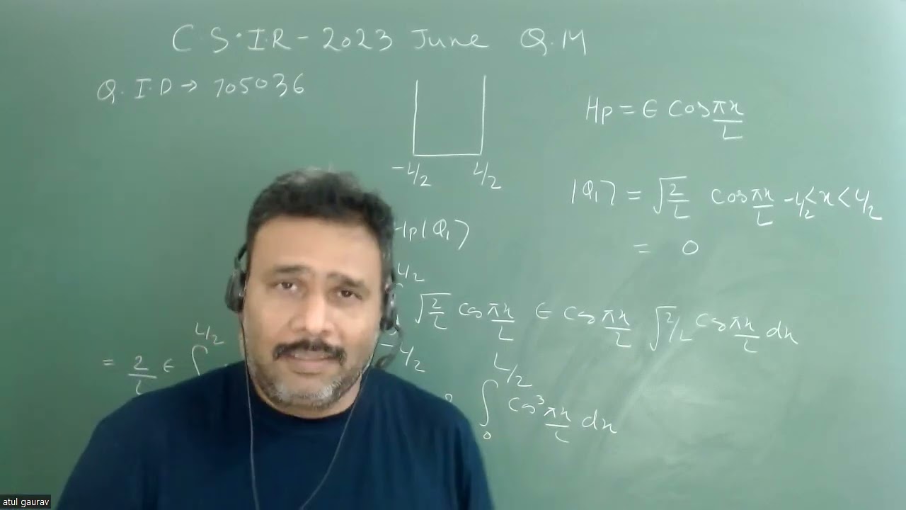 QID705036 | CSIR-NET |8 June 2023 | Quantum mechanics | non degenerate Perturbation | Atul Gaurav