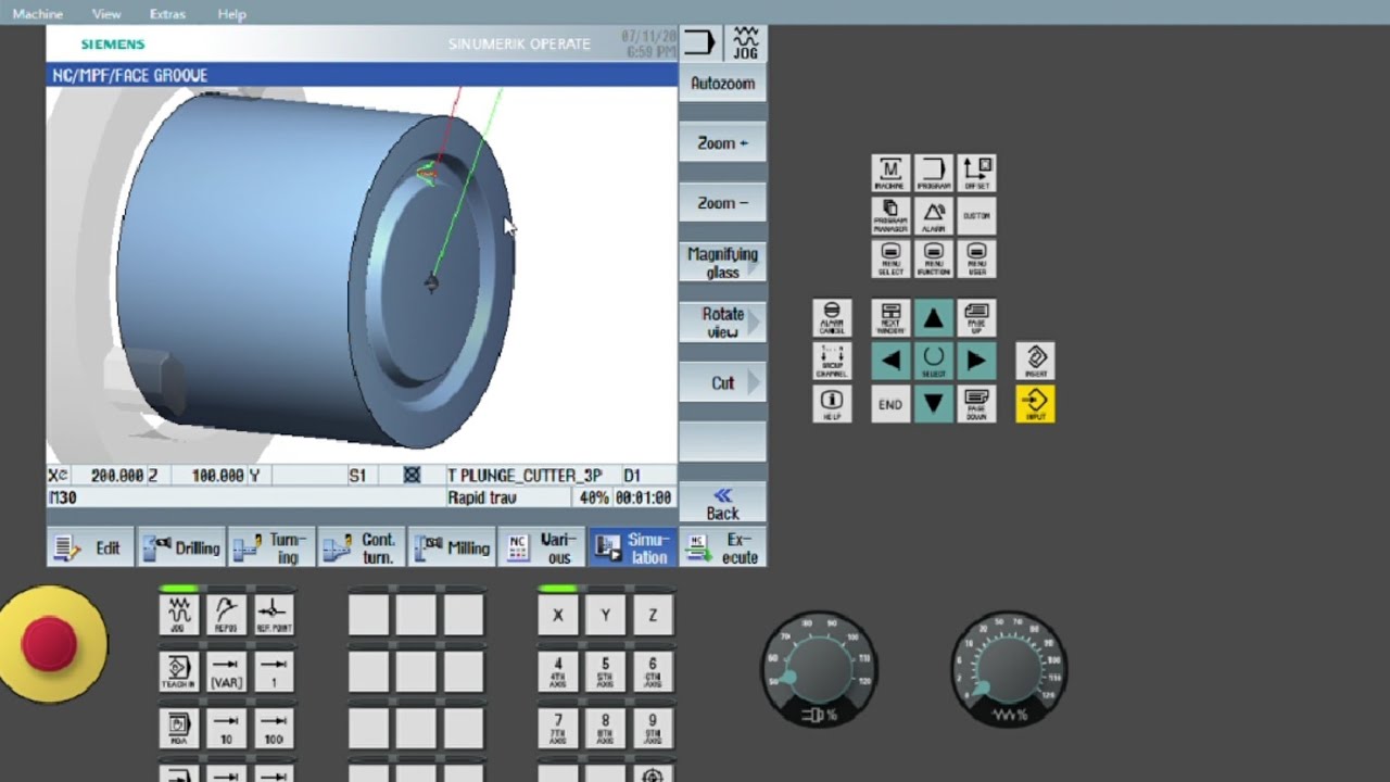 How to do Face groove in Siemens CNC controller- Face grooving method in SINUMERIK 828D / 840DSL