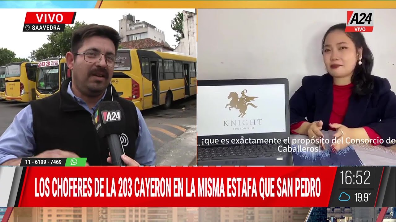 ✋ LOS CHOFERES DE LA 203 CAYERON EN LA MISA ESTAFA QUE SNA PEDRO
