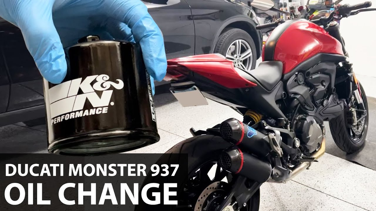 Ducati Monster Plus 937 Oil Change Maintenance | Step-by-Step for First Timer (Correction 3 bottle)
