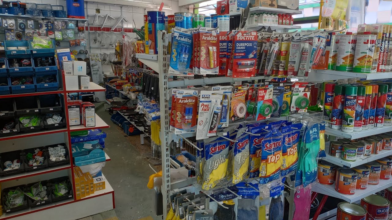 COMO EST&Aacute; A LOJA NOVA DE FERRAGENS FERRAMENTAS E MATERIAIS DE CONSTRU&Ccedil;&Atilde;O LAYOUT E PRODUTOS
