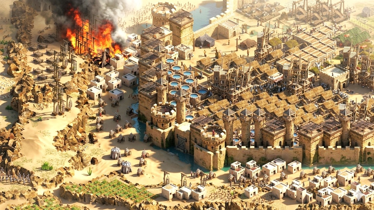 4 PLAYERS FFA SKIRMISH | Stronghold Crusader Definitive Edition