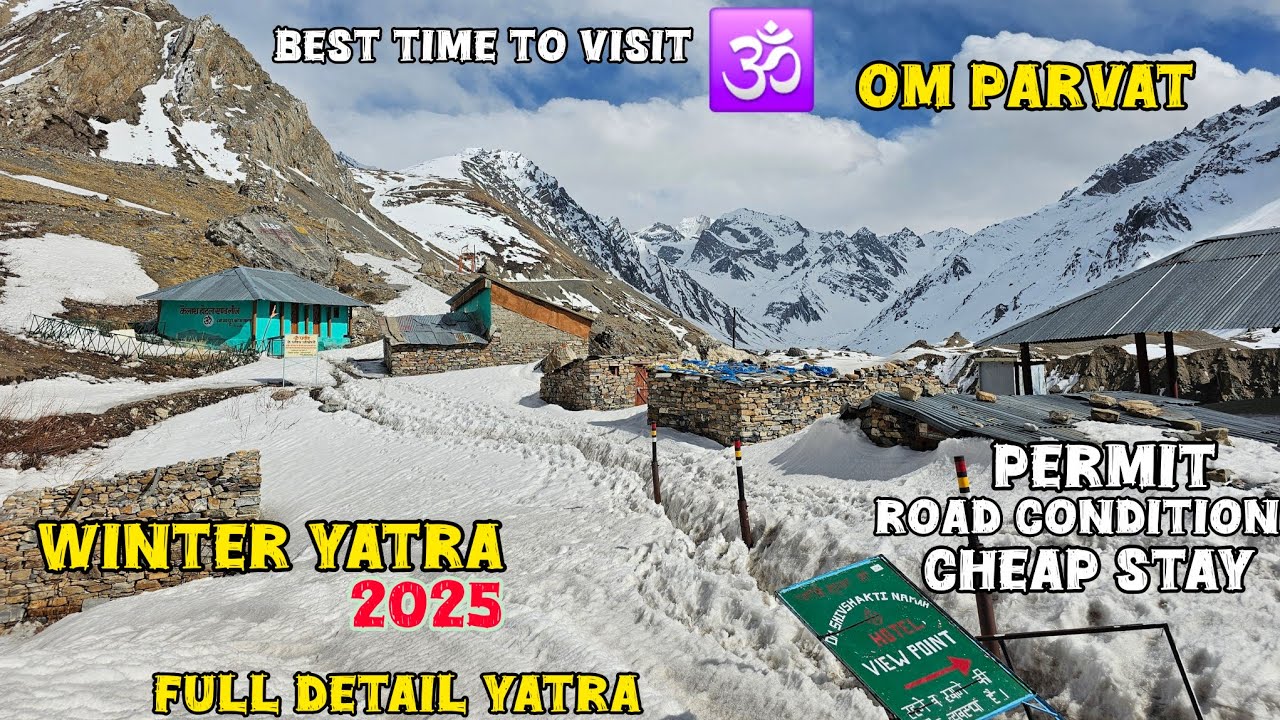 Om Parvat ke Darshan 2025 Winter Yatra ||Dangerous Road Of Adi Kailash