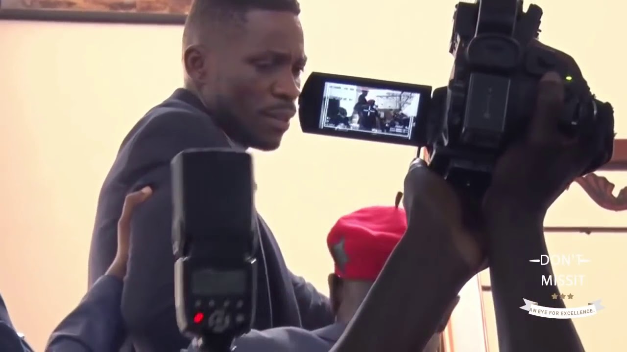Bobi Wine Cries when re uniting with his wife, Barbie and children