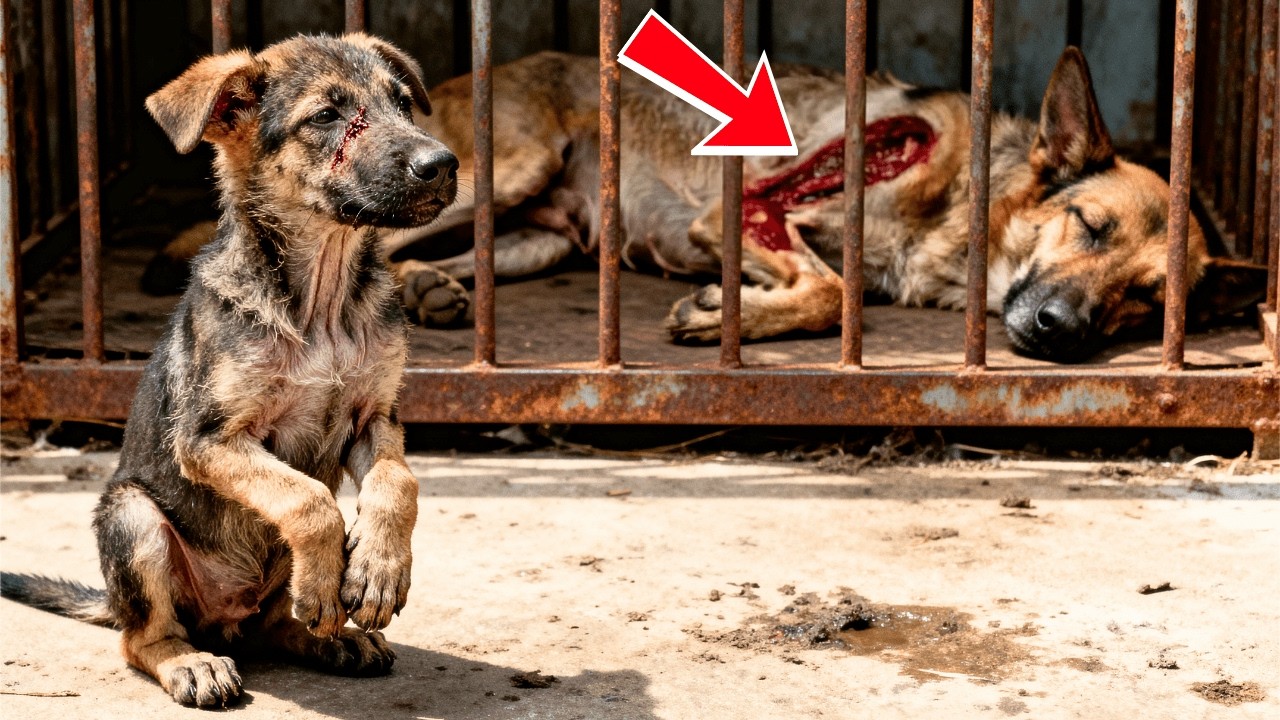 A Puppy Folded Its Paws, Begging Strangers To Save Its Caged Mother - Then a Miracle Happened.