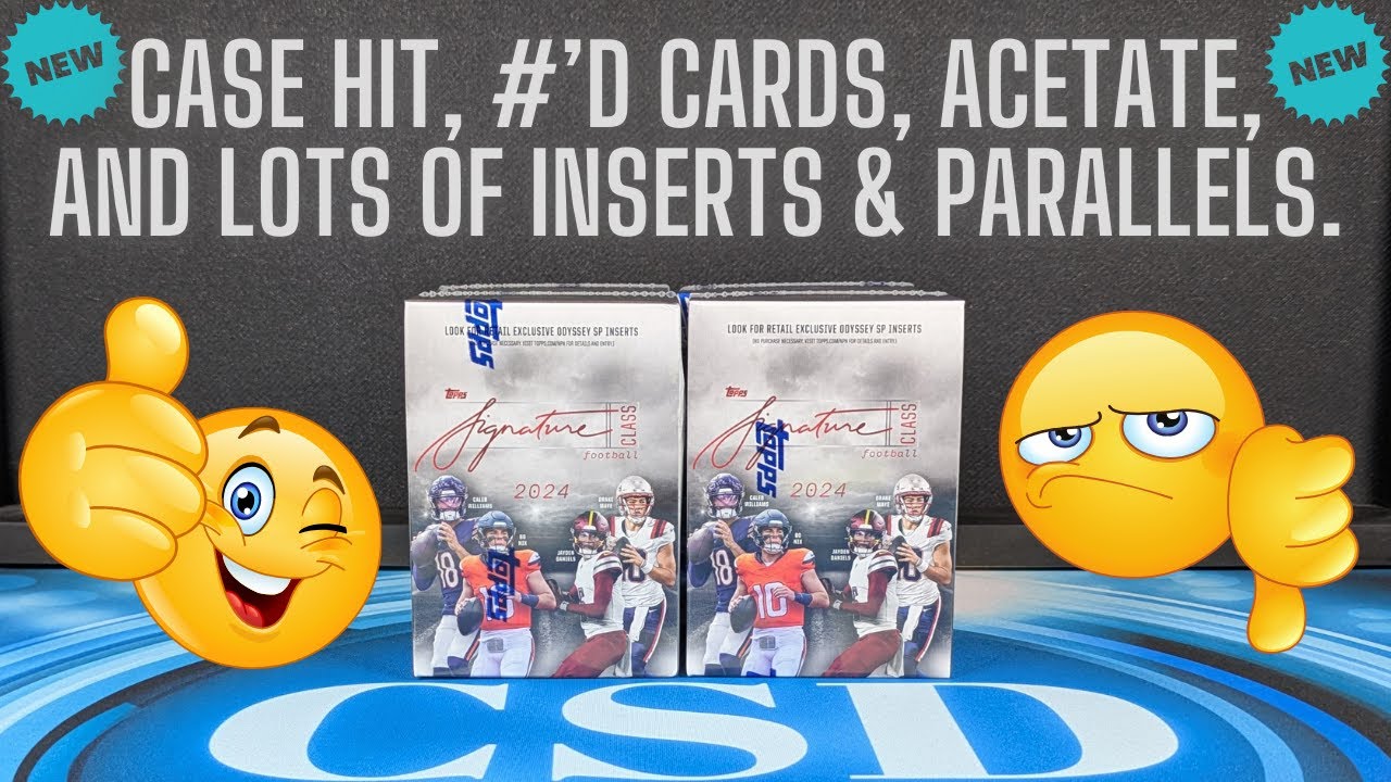 2024 Topps Signature Class Blaster Box Review.  More Unlicensed Football. Is it worth it?