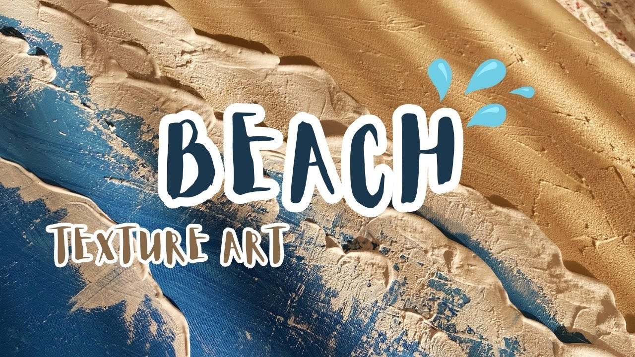Beach with texture art || ASMR || acrylic painting